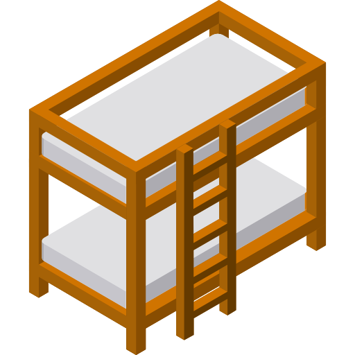 etagenbett Isometric Flat icon