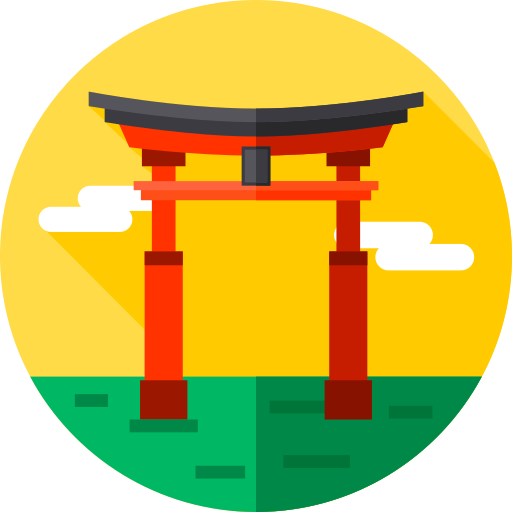 torii-poort Flat Circular Flat icoon