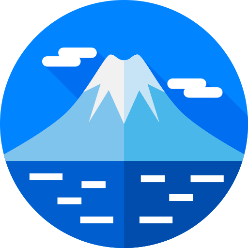 berg fuji Flat Circular Flat icon