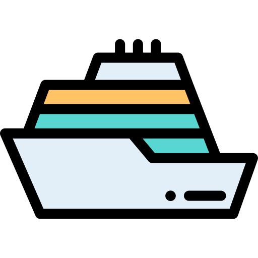 Cruise Detailed Rounded Lineal color icon