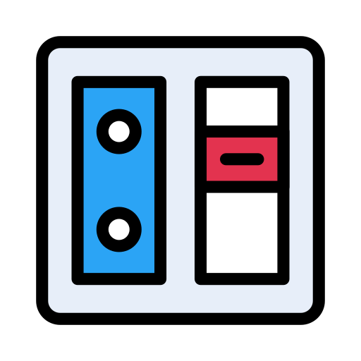 전원 소켓 Vector Stall Lineal Color icon