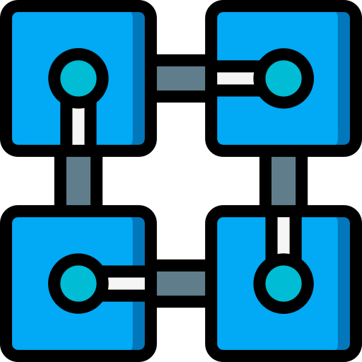 blockchain Basic Miscellany Lineal Color icona