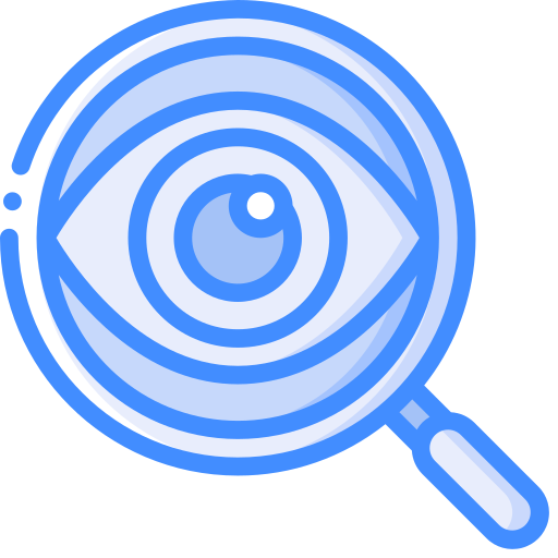 vergrootglas Basic Miscellany Blue icoon