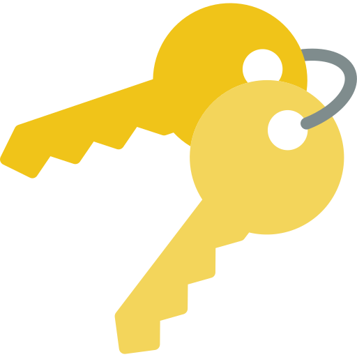 Keys Basic Miscellany Flat icon