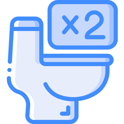 toilet Basic Miscellany Blue icoon