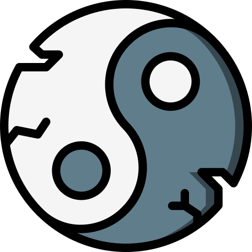 Yin yang Basic Miscellany Lineal Color icon