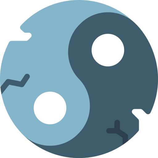 yin yang Basic Miscellany Flat icona