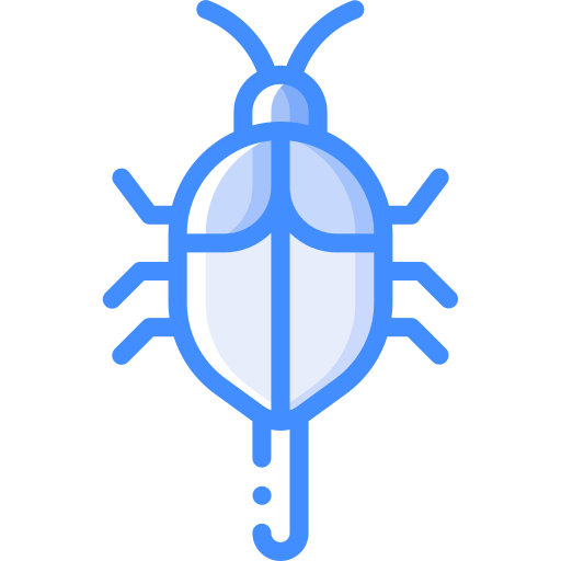 Bug Basic Miscellany Blue icon