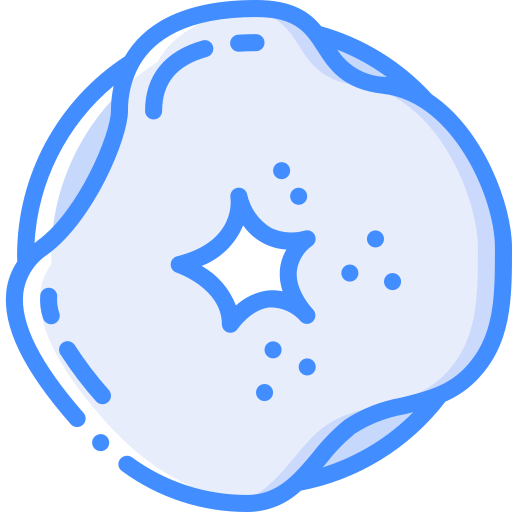 donut Basic Miscellany Blue Icône