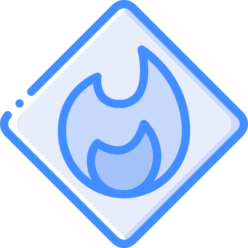 ogień Basic Miscellany Blue ikona