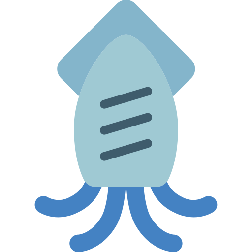 calamar Basic Miscellany Flat icono