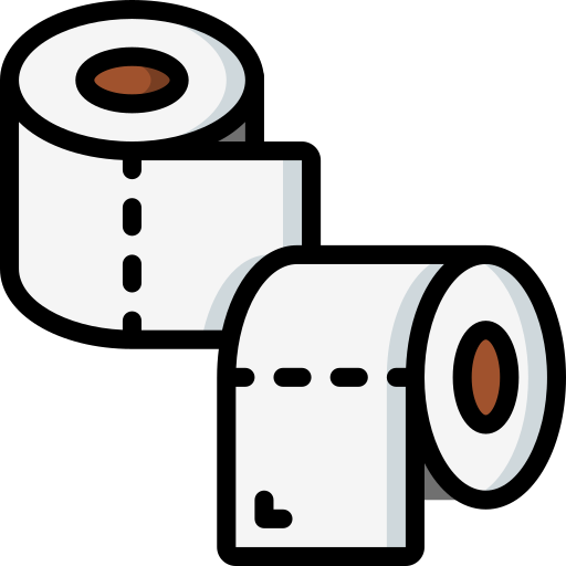 Toilet roll Basic Miscellany Lineal Color icon