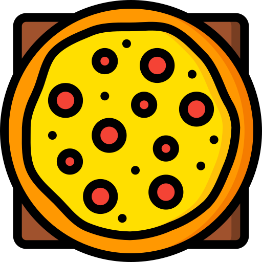 pizza Basic Miscellany Lineal Color icono