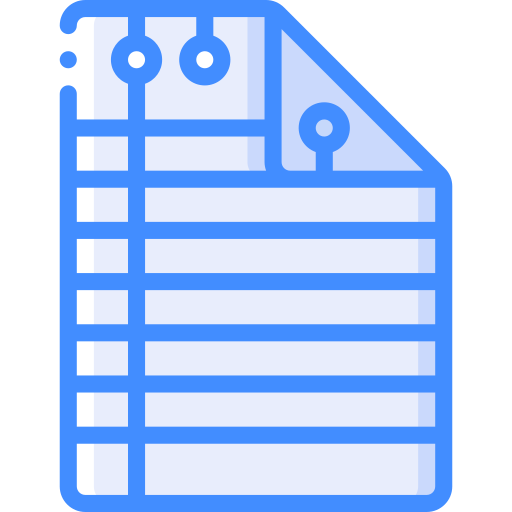 Notes Basic Miscellany Blue icon