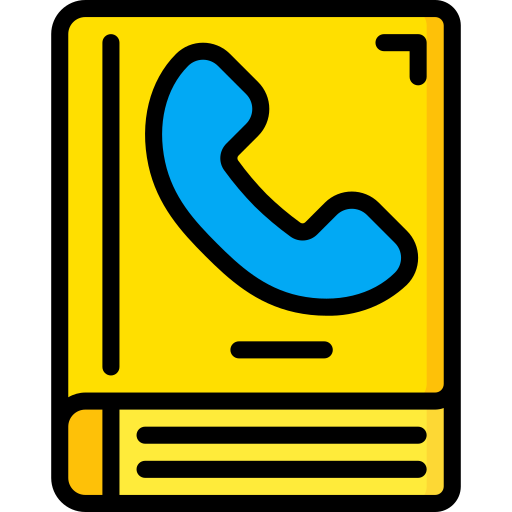 directorio telefónico Basic Miscellany Lineal Color icono