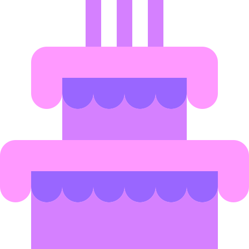 pastel de boda Basic Sheer Flat icono
