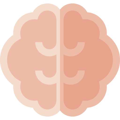 Brain Basic Straight Flat icon