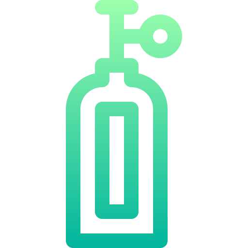 Gas cylinder Basic Gradient Lineal color icon