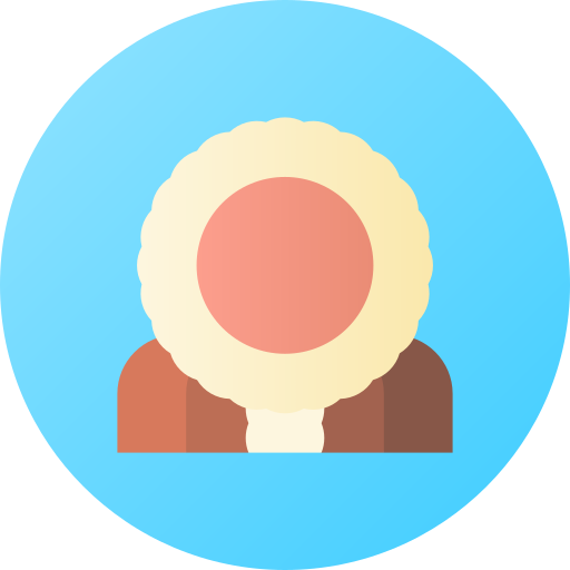 esquimal Flat Circular Gradient icono