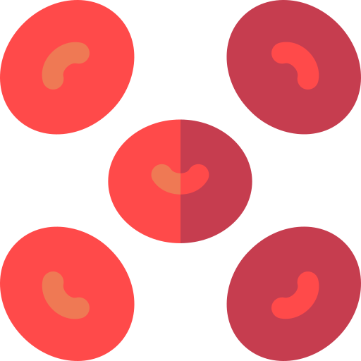 des globules rouges Basic Rounded Flat Icône
