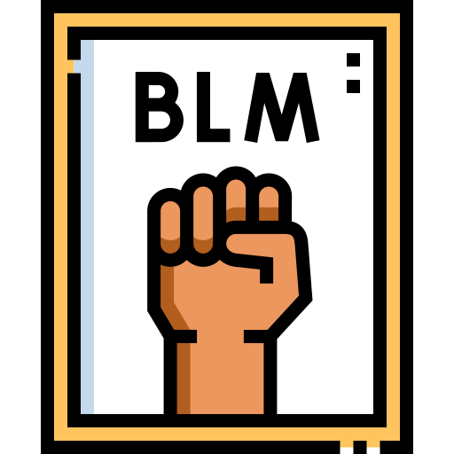 blm Detailed Straight Lineal color icono