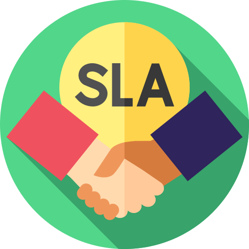 Sla Flat Circular Flat icon
