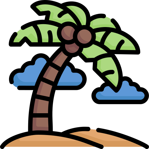 palmera Special Lineal color icono