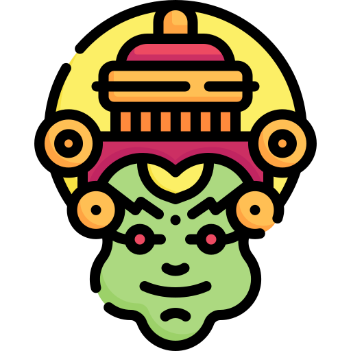 Kathakali Special Lineal color icon