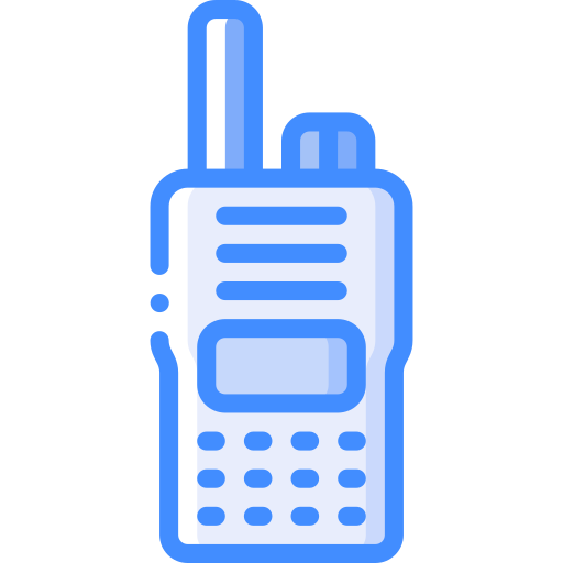 walkie-talkie Basic Miscellany Blue icoon
