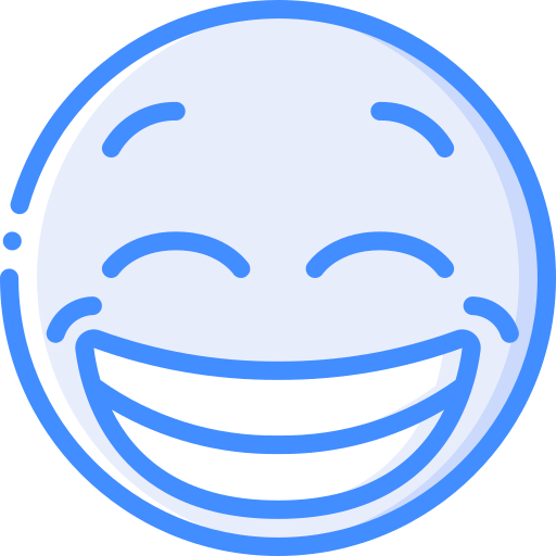 uśmiechając się Basic Miscellany Blue ikona