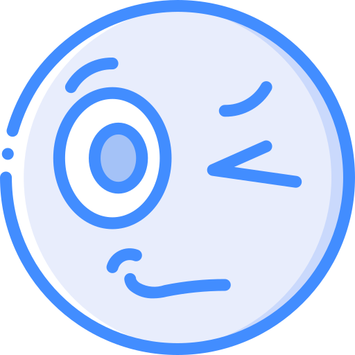 Winking Basic Miscellany Blue icon