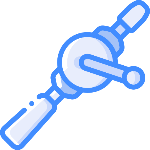 Hand drill Basic Miscellany Blue icon
