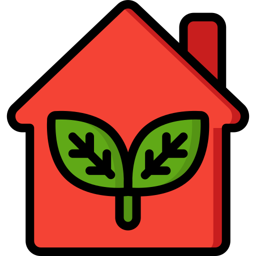 Eco house Basic Miscellany Lineal Color icon