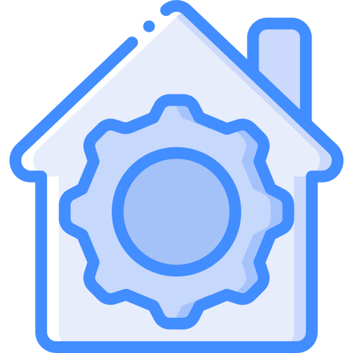 House Basic Miscellany Blue icon