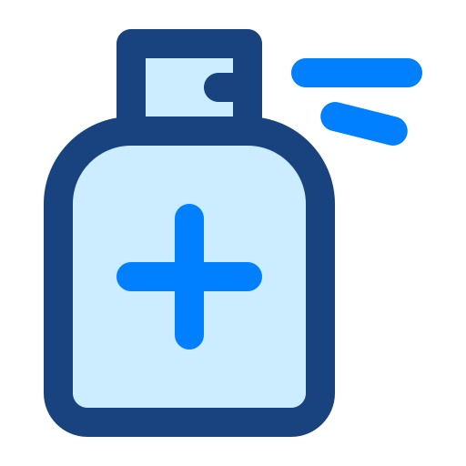 desinfectante de manos Monochrome Blue icono