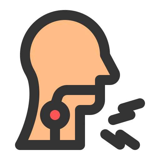 Sore throat Generic Outline Color icon