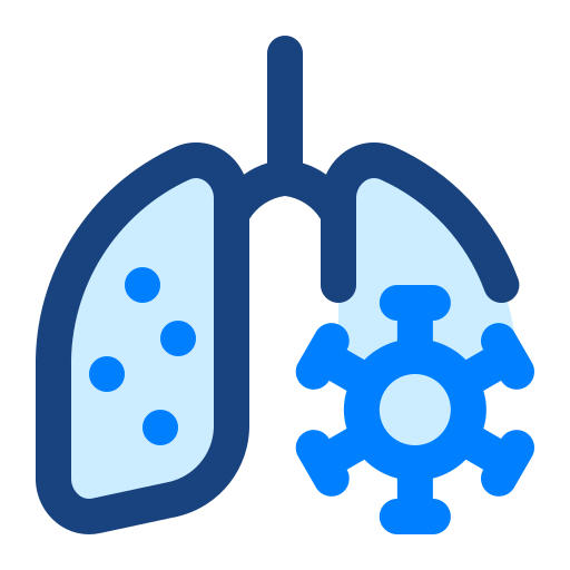 肺 Monochrome Blue icon
