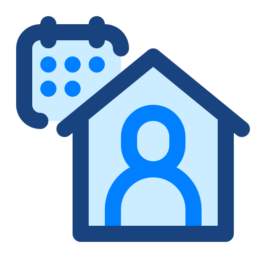 家にいる Monochrome Blue icon