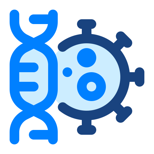 코로나 바이러스 Monochrome Blue icon