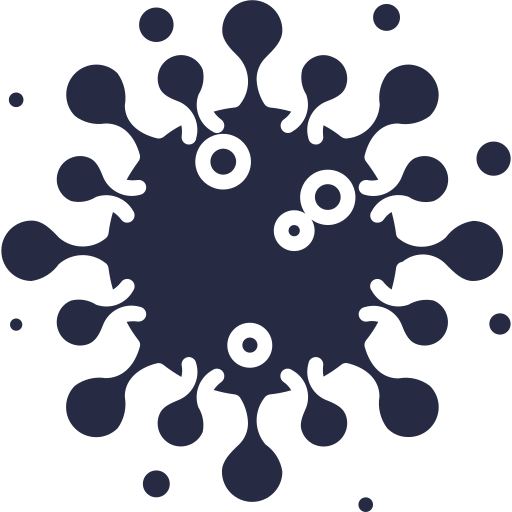 coronavirus Generic Flat icoon