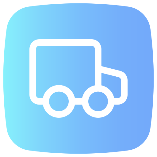 ciężarówka dostawcza Generic Flat Gradient ikona