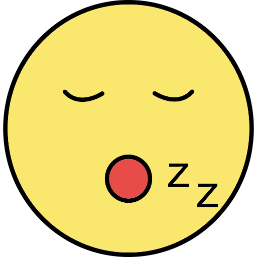 Sleeping Generic Thin Outline Color icon
