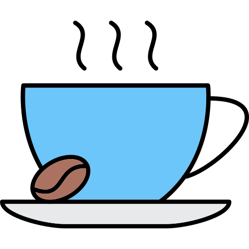 Кофе Generic Thin Outline Color иконка