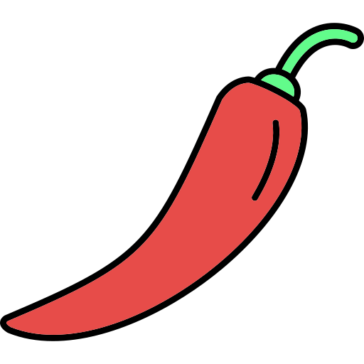 chili Generic Thin Outline Color Icône