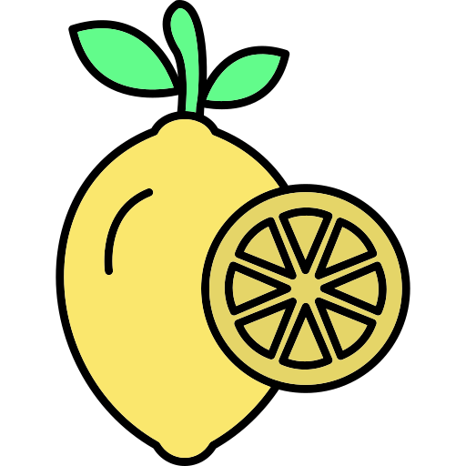 Lemon Generic Thin Outline Color icon