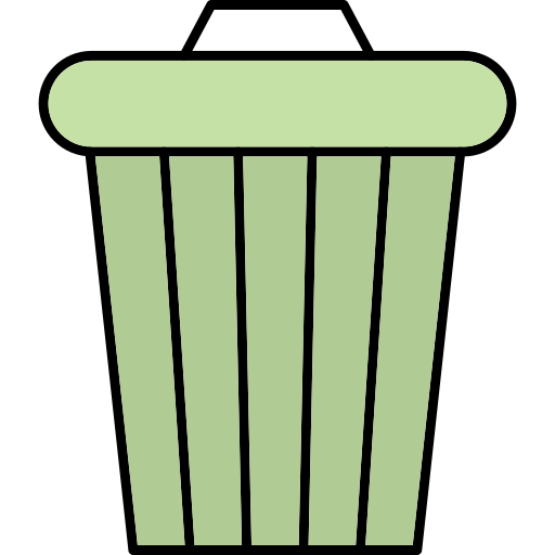 Recycle bin Generic Thin Outline Color icon