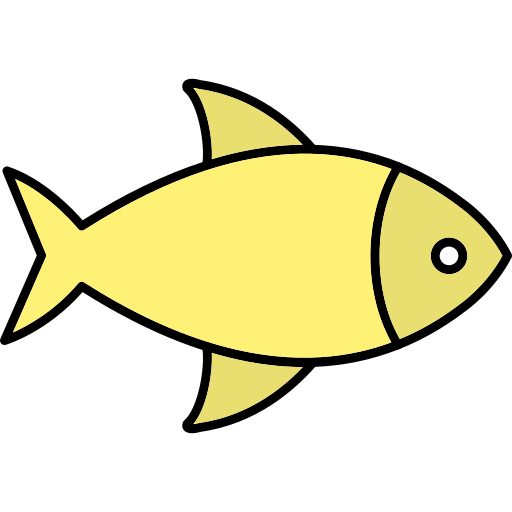 魚 Generic Thin Outline Color icon