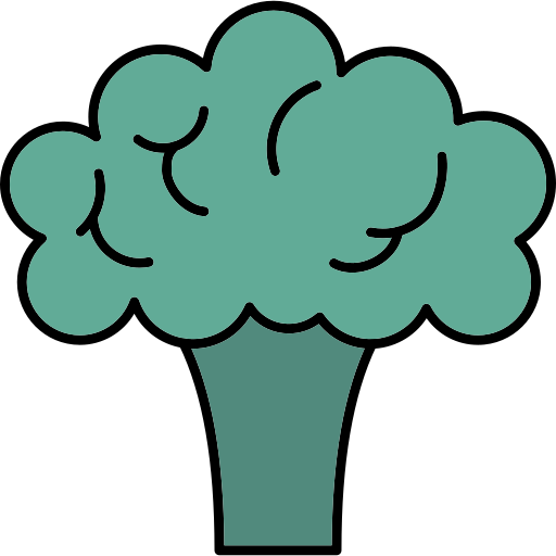 Broccoli Generic Thin Outline Color icon