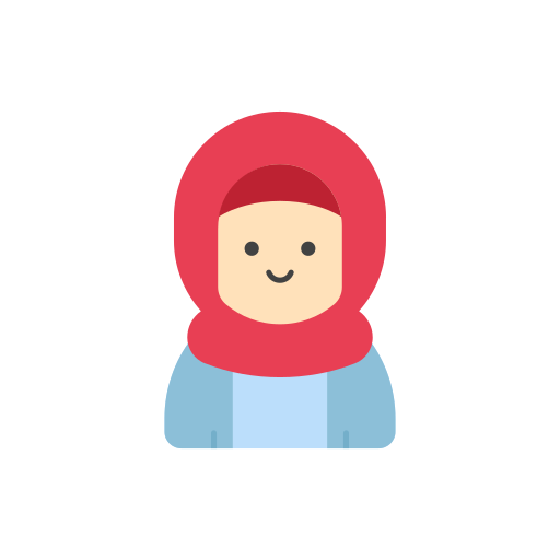 hijab Generic Flat icoon