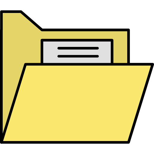 폴더 Generic Thin Outline Color icon